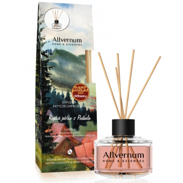 Odorizant de camera cu betisoare Allvernum Mar si Scortisoara, Green Pharmacy | 50 ml