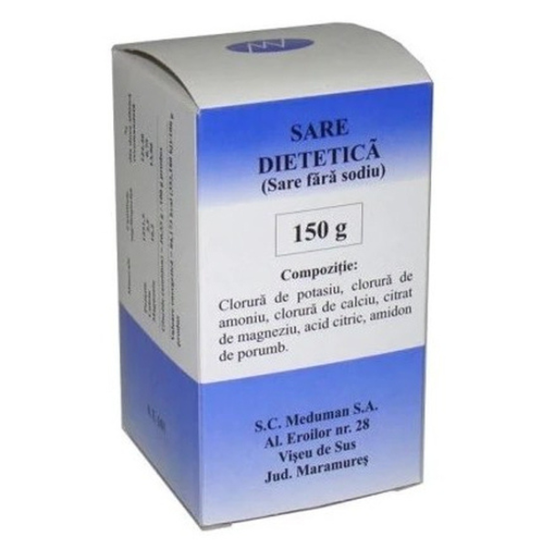 Sare dietetica (fara sodiu), Meduman | 150 g