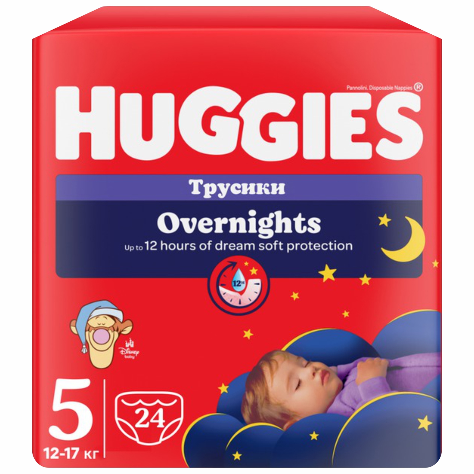 Huggies pants overnights nr.5 12-17kg x 24buc