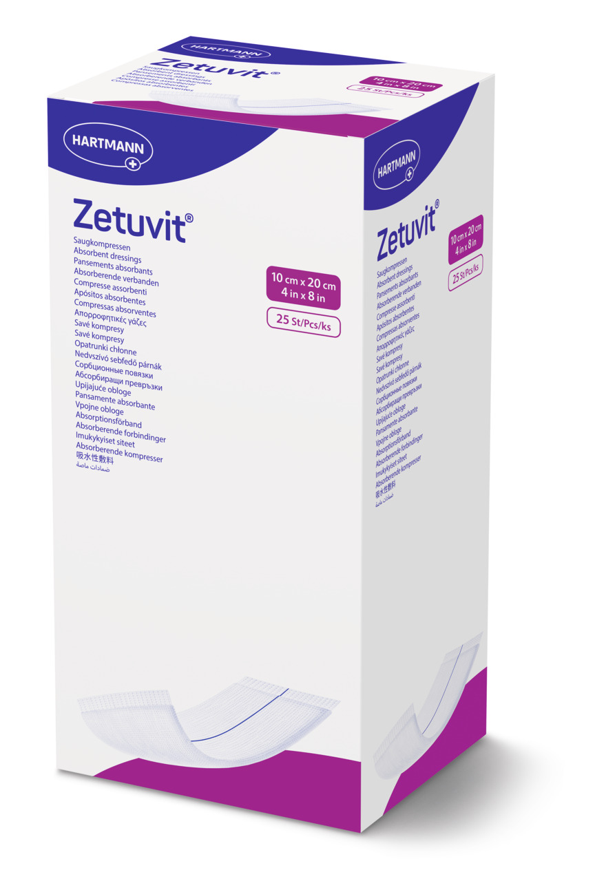 Comprese sterile Zetuvit, 10 x 20 cm, Hartmann | 25 bucati