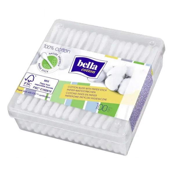 Betisoare ORL cutie patrata, Bella | cutie x 100 bucati