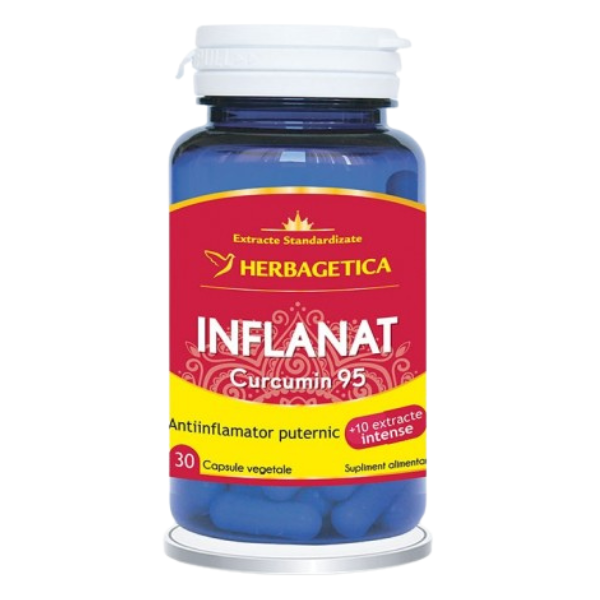 Inflanat Curcumin95, Herbagetica | 30 capsule