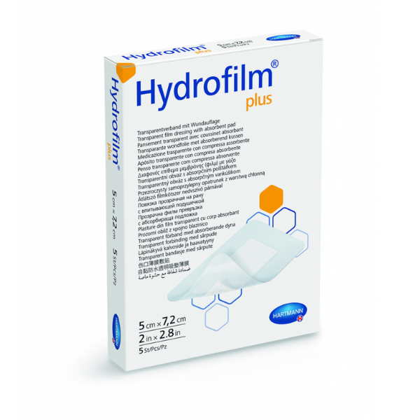 Pansament transparent Hydrofilm Plus, 5 x 7,2 cm, Hartmann | 50 bucati