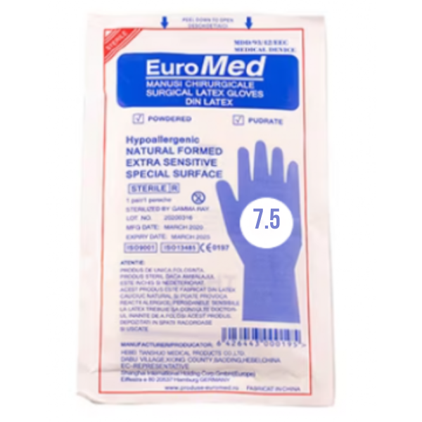 Manusi chirurgicale sterile 7.5