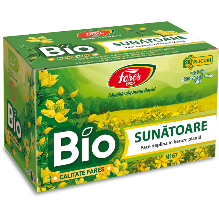 Ceai Sunatoare BIO, Fares | 20 plicuri