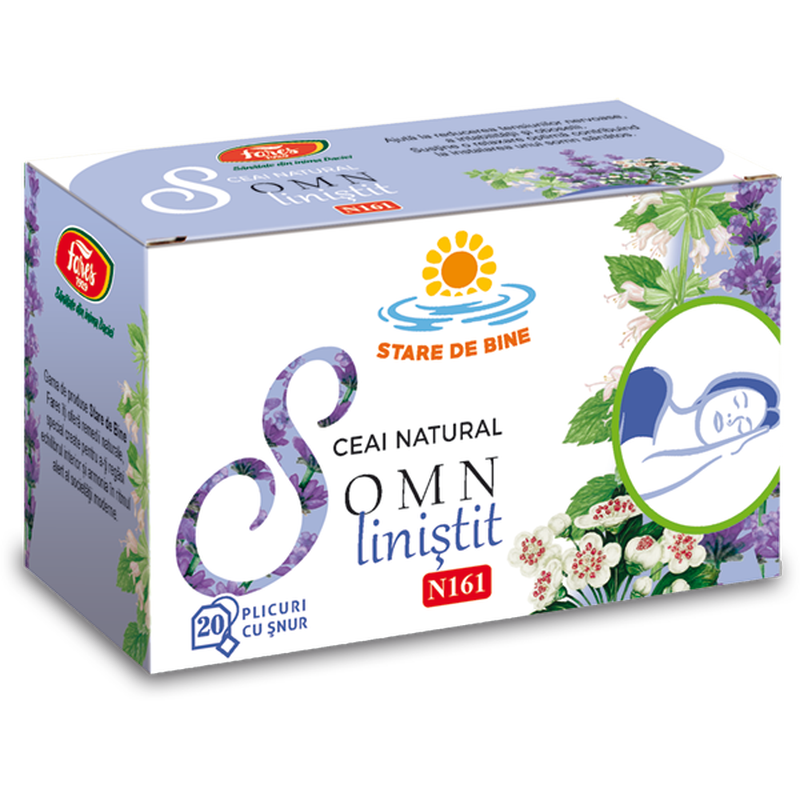 Somn linistit, N161, ceai la plic, Fares | 20 plicuri