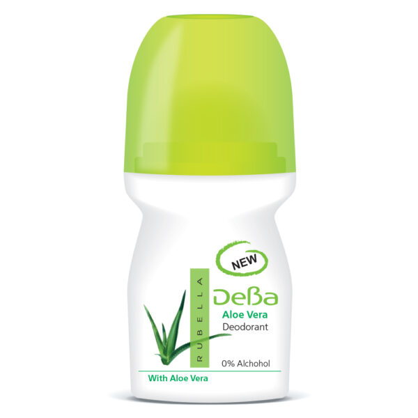 Deodorant roll-on femei DEBA cu Aloe Vera, Rubella | 50 ml