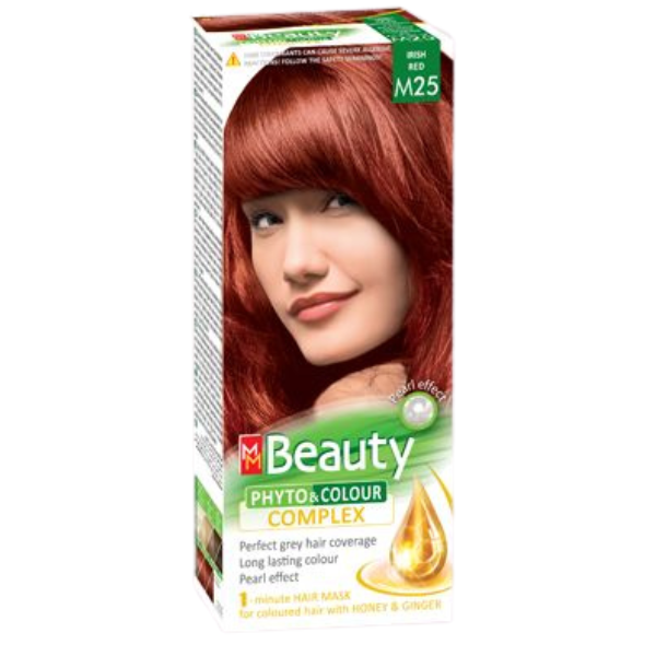 Vopsea de par M25 - Rosu irlandez, MM Beauty | 110 g
