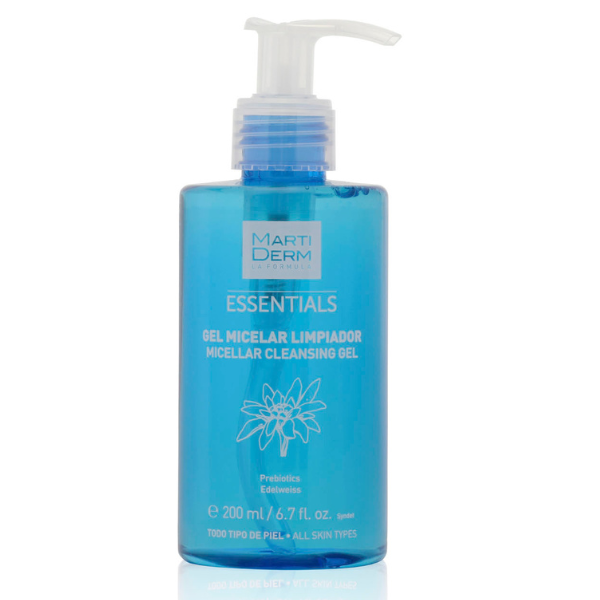 Gel micelar de curatare cu prebiotice Essentials, Martiderm | 200 ml