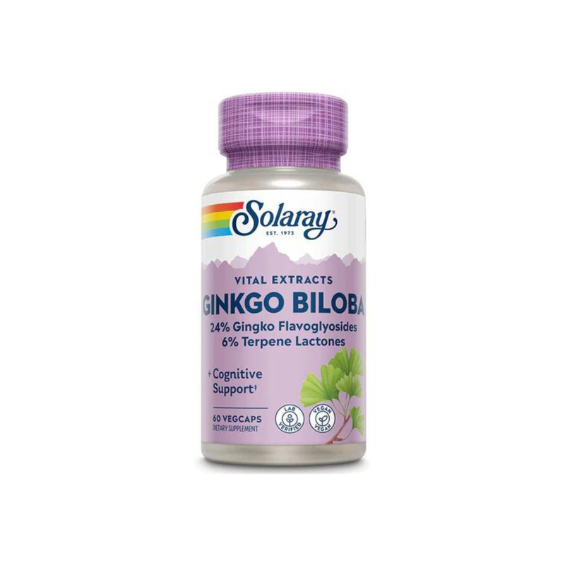Ginkgo Biloba 60mg Solaray, Secom | 60 capsule