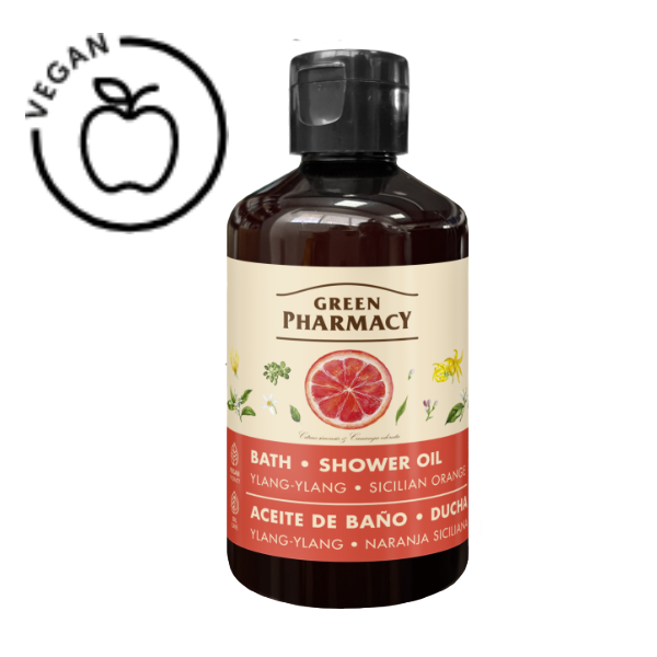 Ulei de baie si dus Ylang-Ylang si Portocala Siciliana, Green Pharmacy | 250 ml