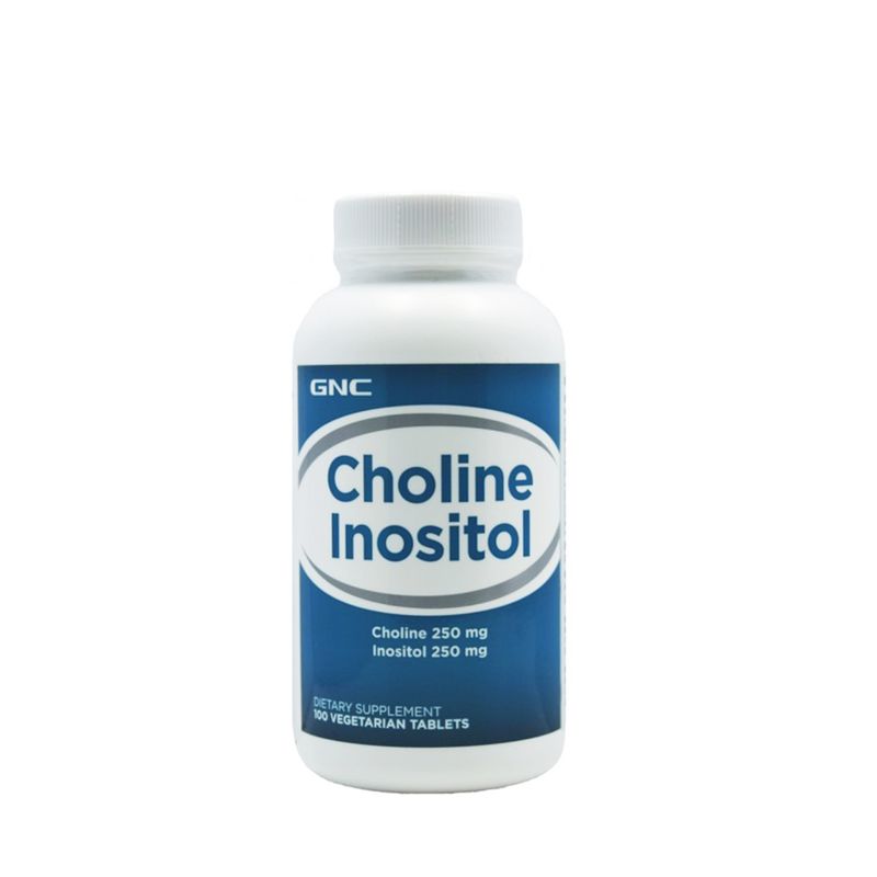 GNC Choline Inositol, Colina 250 Mg Si Inozitol 250 Mg | 100 Tb