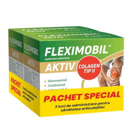 Fleximobil Aktiv, pachet special, Fiterman Pharma | 2 x  60 cps filmate
