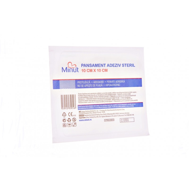 Plasture steril Pore 10CM X 10CM, Minut