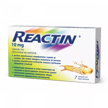 Reactin 10 mg, Mcneil Healthcare | 7 capsule