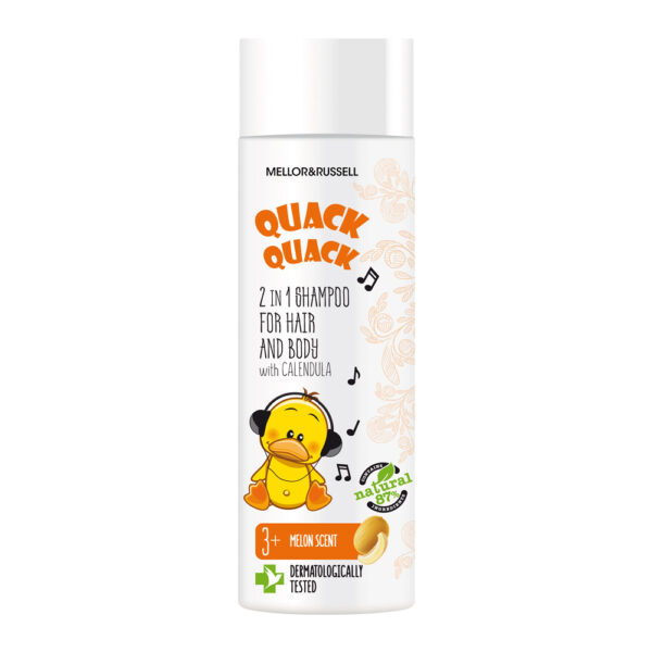 Sampon pentru copii Quack Quack 3ani+ cu galbenele, Rubella | 200ml