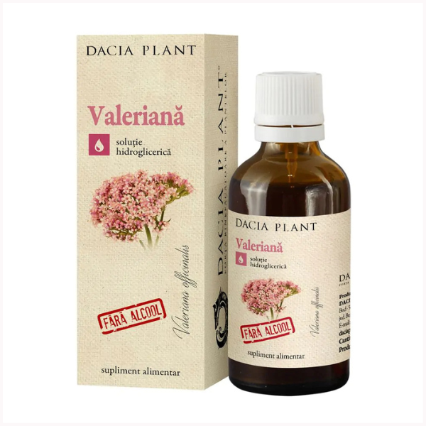 Tinctura Valeriana fara alcool, Dacia Plant | 50 ml