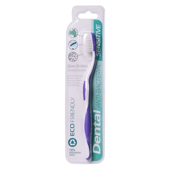 Periuta de dinti Dental Eco Friendly Antibacteriana Sensitive - mov, Rubella