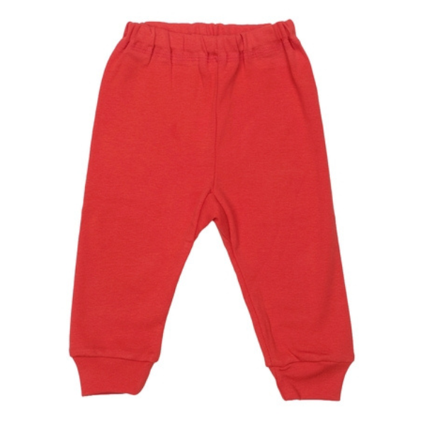 Pantaloni cu manseta RB08 rosu corai, Rombaby | 9/12 luni
