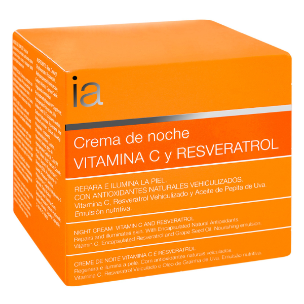 Crema antiage de noapte cu Vitamina C si resveratrol, Interapothek | 50 ml
