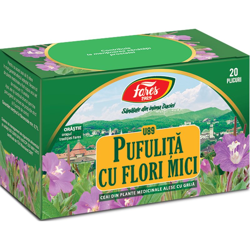 Pufulita cu flori mici, iarba, U89, ceai la plic, Fares | 20 plicuri