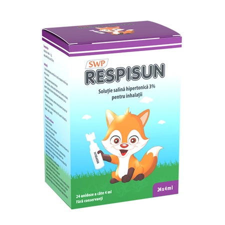 Respisun solutie salina hipertonica 3%, Sun Wave Pharma | 24 doze