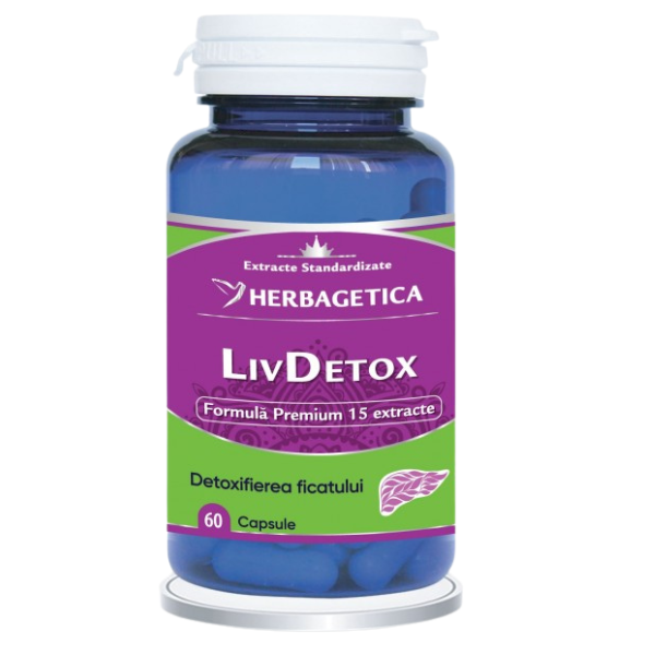 LivDetox, Herbagetica | 60 capsule