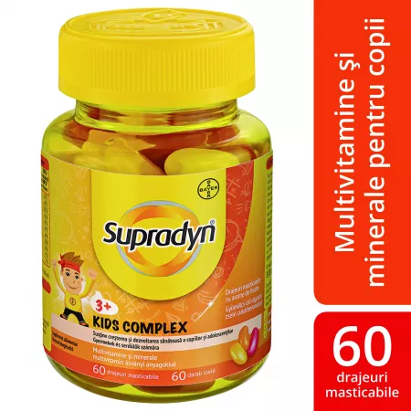 Supradyn Kids Complex, Bayer | 60 drajeuri masticabile