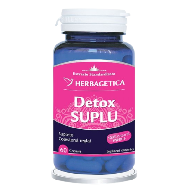 Detox Suplu, Herbagetica | 60 capsule