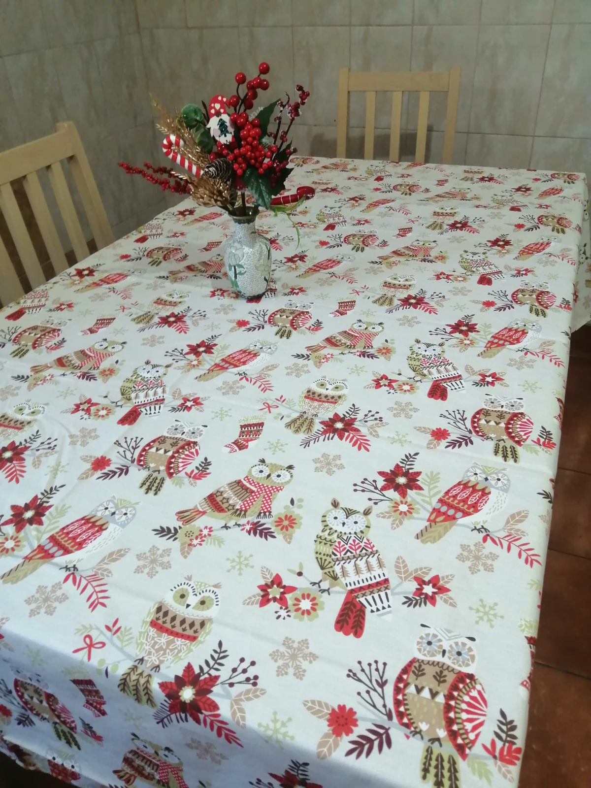 Fata de masa (mare) BBC Ranforce, crem bufnite, 240x150 cm, Andana | 1 buc