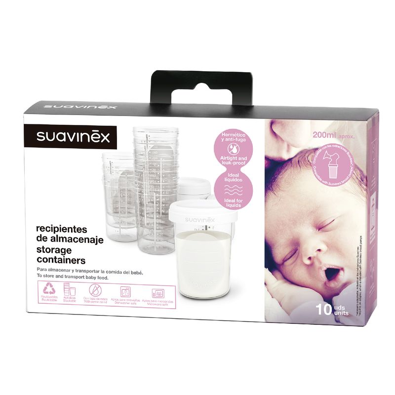 Recipiente stocare hrana / 10 buc 3188427 Suavinex
