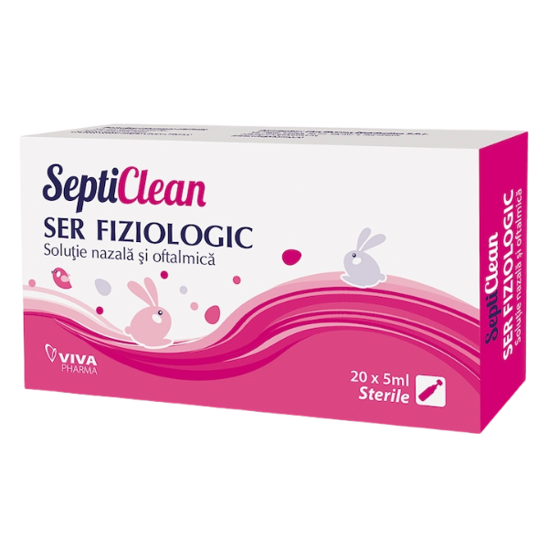 SeptiClean Ser fiziologic monodoze, Viva Pharma | 20 x 5 ml