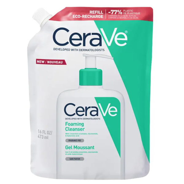 Gel de curatare spumant pentru ten normal-gras - Rezerva, CeraVe | 473 ml
