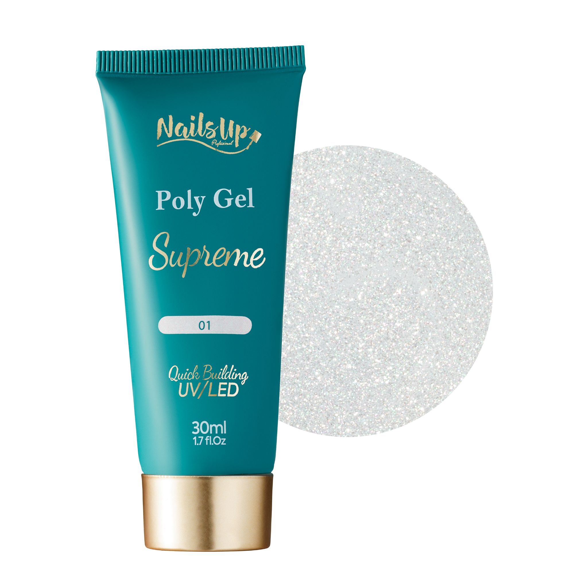 Polygel NAILSUP SUPREME Glitter 01 30g