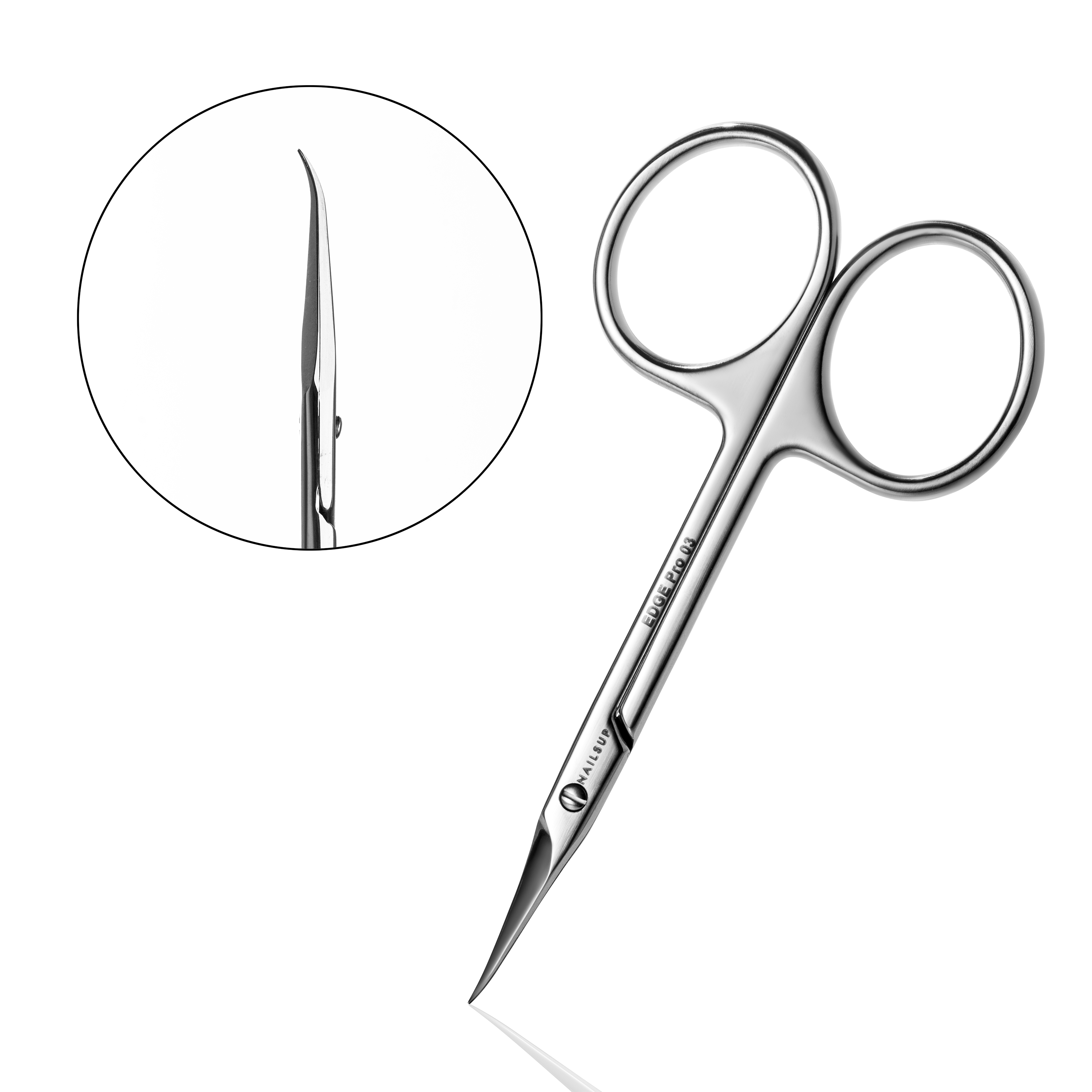 Forfecuță Cuticule NAILSUP EDGE Pro 03 cu Vârf 22.5 mm pentru Manichiură și Pedichiură Profesională