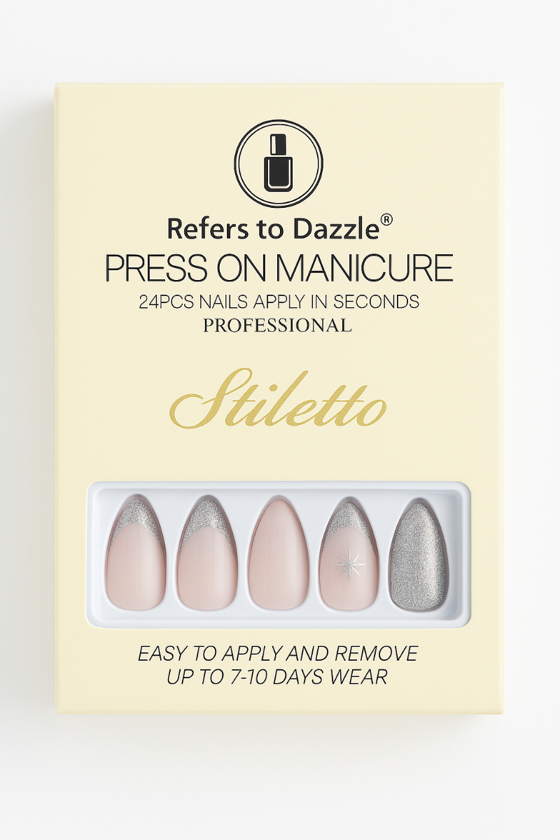 Set 24 Unghii False Stiletto Press On A20