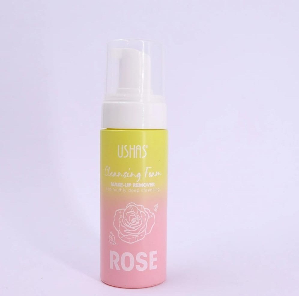 Spuma demachiant pentru curatare faciala Rose 155ml