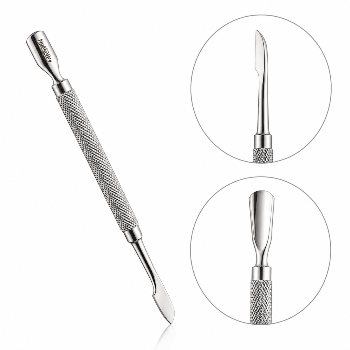 Instrument Profesional NAILSUP Pro Line MC703 Pusher din Inox pentru Manichiură și Pedichiură