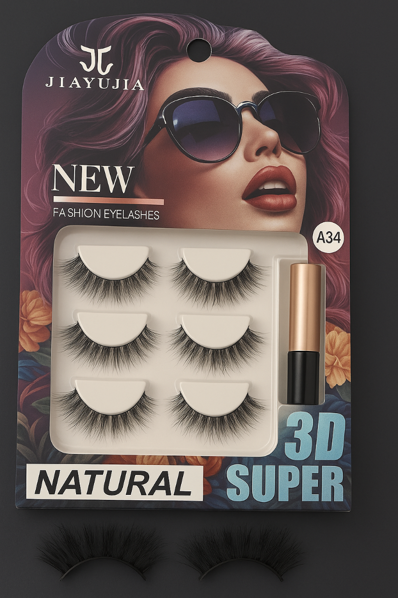 Set 3 Perechi Gene False Efect Natural A34