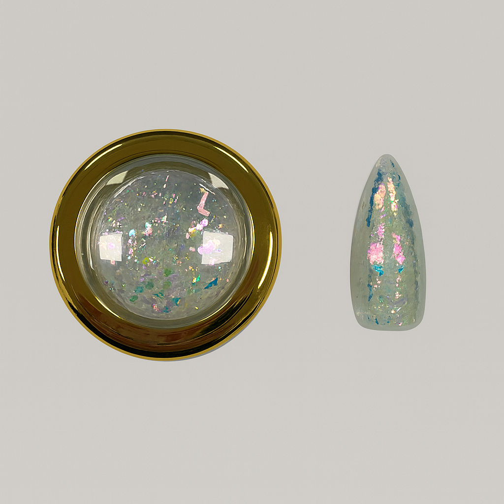 Fulgi Decor Unghii Nailsup Efect Holografic Verde