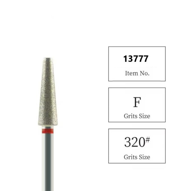 Capat de freza NailsUp Conic Red 4.0mm