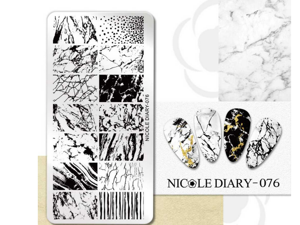 Matrita metalica stampila Nicole Diary  76