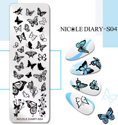Matrita metalica stampila Nicole Diary S04