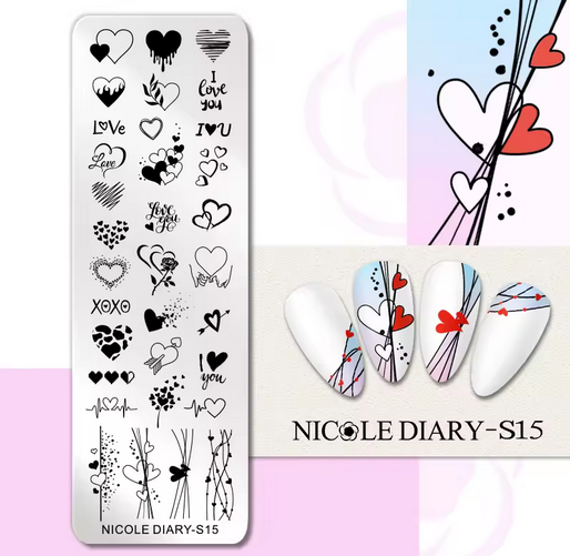 Matrita metalica stampila Nicole Diary S15