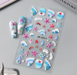 Stickere 5D pentru unghii – Ocean Breeze K317