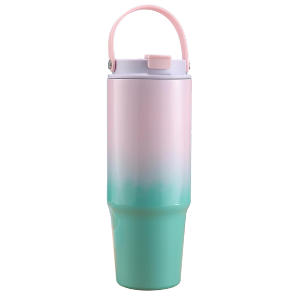 Termos Multicolor, Otel Inoxidabil, cu Pai si Maner, Model 1, 900 ml,MIX14832