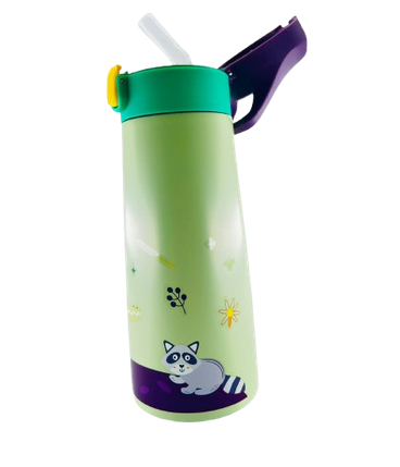 Termos cu pai, Antiscurgere, Mentine lichidul cald/rece, 500 ml, Multicolor,     MIX13575