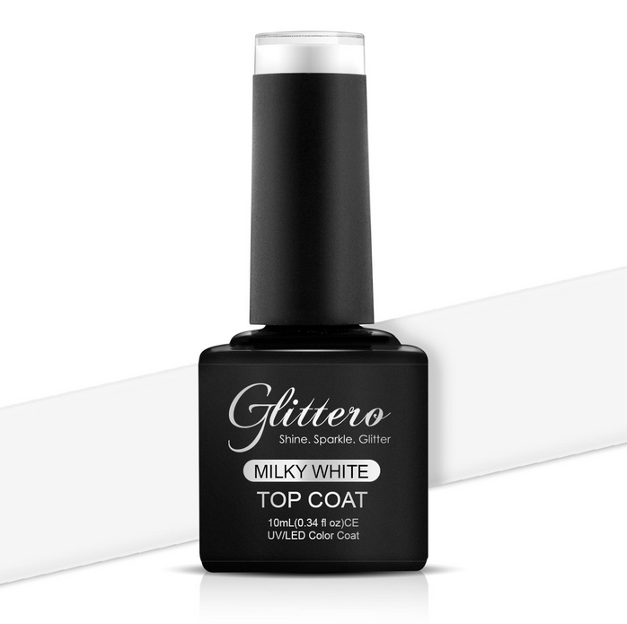 Milky White Top sigilare Glittero 10ml