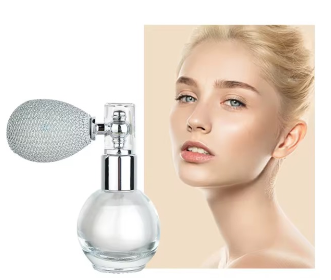 Iluminator Pudra cu Pompita Pentru Față si Corp Silver 5mg