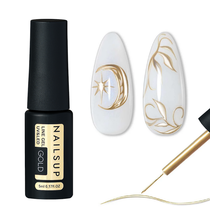 Liner Chrome Gold Gel Nailsup 5g